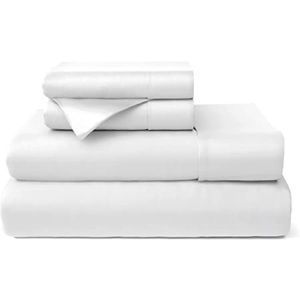 White Cosy House Collection Queen Sheets Set
